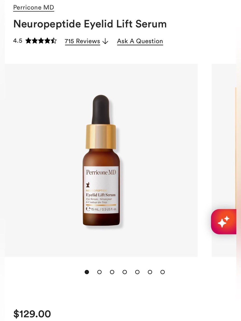 Perricone MD Neuropeptide Eyelid Lift Serum-New